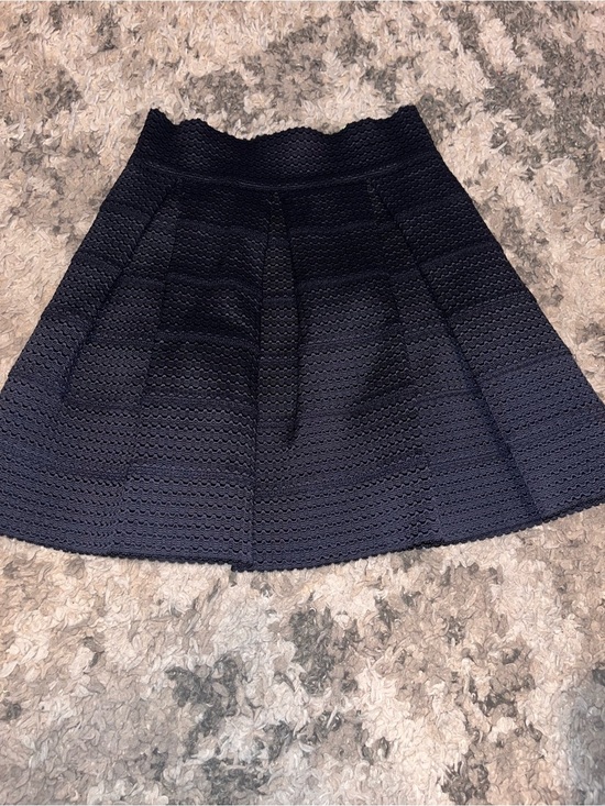 Ginger G Dresses & Skirts - Ginger G Black Textured A-Line pleated Skirt